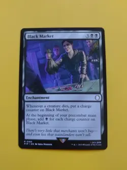 Black MArket. Rare PIP 0183 enchantment Magic the Gathering Card. fallout - Image 1