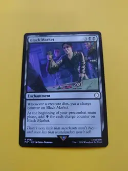 Black MArket. Rare PIP 0183 enchantment Magic the Gathering Card. fallout - Image 2