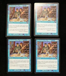 Accumulated Knowledge Nemesis x4 Playset LP MTG - English - Image 1