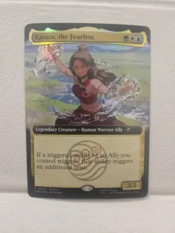 SDCC 2025 Magic the Gathering Avatar Katara the Fearless Promo W/ Postcard & Pin - Image 2