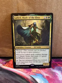 MTG Magic The Gathering Lathril, Blade Of Elves FDN Rare Elf Commander - Image 1