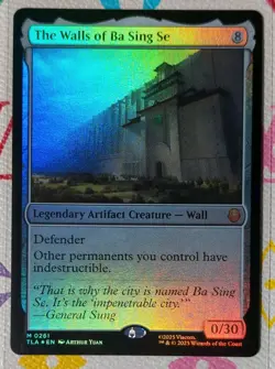 MTG The Walls of Ba Sing Se Foil NM Avatar: The Last Airbender Magic 261 - Image 1