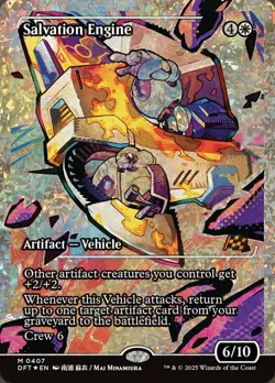 MTG Salvation Engine - Fracture Foil - Showcase, NM-Mint, English Aetherdrift - Image 1