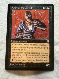 MTG - Crovax the Cursed - Stronghold - NM - Never Played - Free Shipping! - Image 1