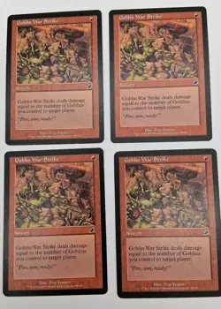 Lot Of 4 Goblin War Strike Scourge Regular - Image 1