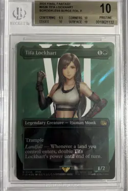 BGS 10 Magic the Gathering MTG Tifa Lockhart Surge Foil 536 Final Fantasy - Image 1