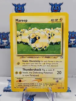 Mareep 65/111 Neo Genesis Pokemon MP - Image 1