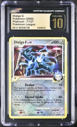 Dialga G #7 Pokemon League Cross Holo - 2009 English Platinum - CGC Pristine 10 - Image 1