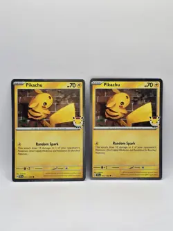 Pokemon TCG Pikachu 051/162 30th Anniversary Stamped 2026 Pokemon Day Promo - Image 3