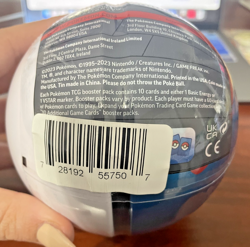 SEALED Blue Pokemon Poke Ball - Includes 3 Booster Packs + 1 Poke Coin 2023 - Image 5