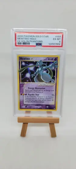 Mewtwo Holo Gold Star PSA 6 EX-MT 2006 Pokemon EX Holon Phantoms #103/110 - Image 1