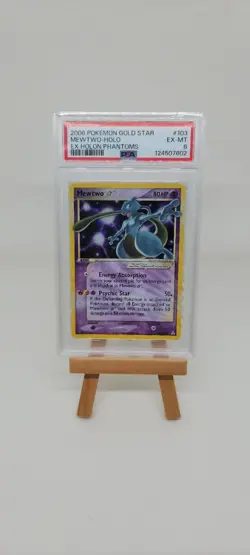 Mewtwo Holo Gold Star PSA 6 EX-MT 2006 Pokemon EX Holon Phantoms #103/110 - Image 2
