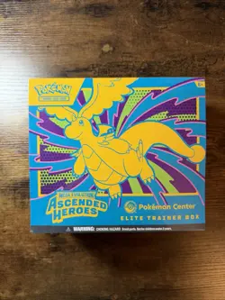 Ascended Heroes Pokemon Center Exclusive ETB Elite Trainer Box Card Tcg New - Image 1