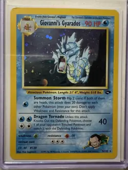 2000 Pokemon TCG Giovanni's Gyarados Gym Challenge 5/132 Holo Rare Ungraded - Image 1