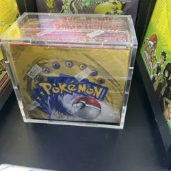 Pokemon Base Set Empty Booster Box Green Wing Charizard w/ WOTC Wrapper & Case - Image 5