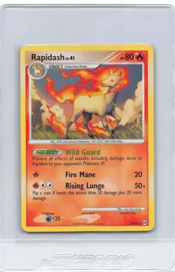 RAPIDASH 28/99 - NON-Holo Rare - Platinum Arceus - 2009 POKEMON CARD - NM - Image 1