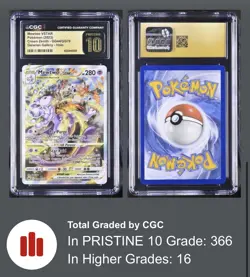 Pokemon Crown Zenith Mewtwo VSTAR GG44/GG70 Galarian Gallery CGC 10 Pristine - Image 3