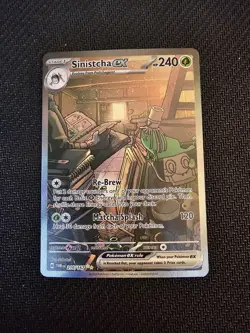 Sinistcha EX 210/167 Twilight Masquerade Special Illustration Pokemon TCG - Image 1