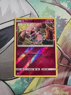 Pokemon Card - SM - Sun & Moon Snubbull 90/149 Reverse Holo - NM - Image 1