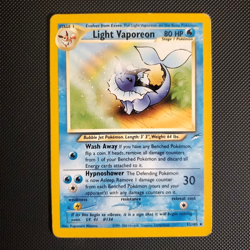 Pokemon TCG Light Vaporeon Neo Destiny Card 52/105 MP - Image 1