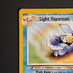 Pokemon TCG Light Vaporeon Neo Destiny Card 52/105 MP - Image 2