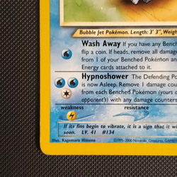 Pokemon TCG Light Vaporeon Neo Destiny Card 52/105 MP - Image 4