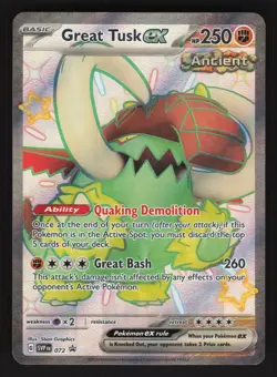 Great Tusk ex 072 Promo Pokemon SV: Scarlet & Violet Promo Cards - Image 1