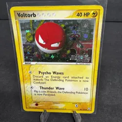 Voltorb Reverse Holo 80/109 ex Team Rocket Returns 2004 Pokemon MP - Image 1