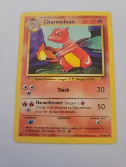 Pokemon Card Vintage Rare 1999 Charmander 46 Charmeleon 24 Base Set Starter - Image 2