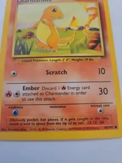 Pokemon Card Vintage Rare 1999 Charmander 46 Charmeleon 24 Base Set Starter - Image 3