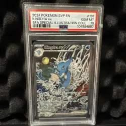 2024 POKEMON SVP EN-SV BLACK STAR PROMO #131 KINGDRA EX PSA 10 - Image 1