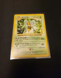 Pokemon Beedrill 17/102 -Base Set Shadowless- NM / LP - Image 1