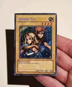 Yugioh Gemini Elf LON-000 Secret Rare Holo Bleed LP - Image 3