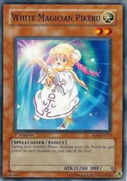 White Magician Pikeru - SD6-EN013 - Common - 1st Edition - Lightly Played - Image 1