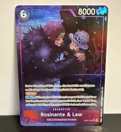 One Piece Card Game Rosinante & Law (Alternate Art) EB04-038 SR English - Image 1