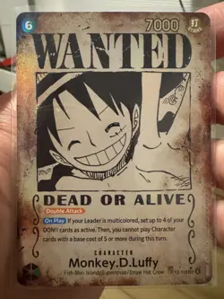 One Piece OP13-118 Monkey D. Luffy SEC “Wanted” – Near Mint - Image 1