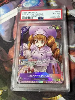 2024 ONE PIECE TWO LEGENDS OP08-067 CHARLOTTE PUDDING ALTERNATE ART PSA 10 - Image 1