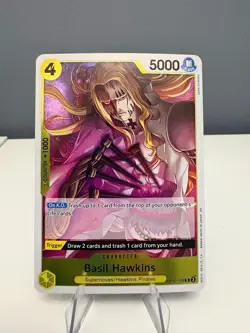 One Piece TCG - Basil Hawkins OP10-109 - Rare Royal Blood English - Image 1
