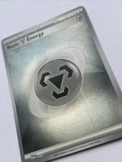 Basic Energy Metal SVE 016 Holo Pokemon Card Prismatic Evolutions - Image 1
