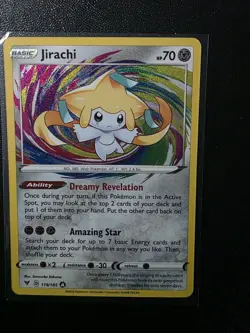 Pokemon TCG Jirachi Vivid Voltage Holo Card 119/185 Amazing Rare NM - Image 1