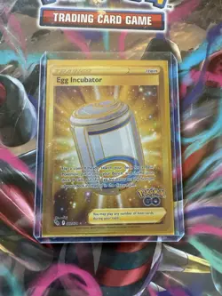 Egg Incubator Holo 087/078 Shiny Pokemon TCG Card Pokemon Go 2022 NEAR MINT - Image 1