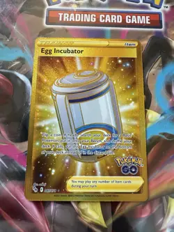 Egg Incubator Holo 087/078 Shiny Pokemon TCG Card Pokemon Go 2022 NEAR MINT - Image 2