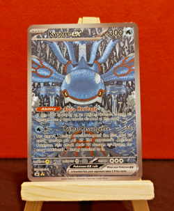 Kyogre Pokemon Card CUSTOM Textured Shiny Full Art Fan Made - Image 1