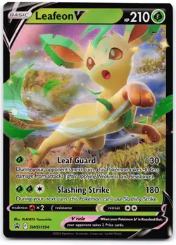 Leafeon V SWSH194 Holofoil SWSH: Sword & Shield Promo Cards LP - Image 1