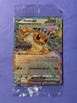 Eevee ex - (Prismatic Evolutions Stamp) 075/131 Sealed Promo Cards - Image 1