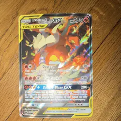 Reshiram & Charizard GX SM201 Sm TAG TEAM Promo Holo Pokemon TCG Card Stock - Image 1