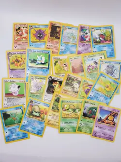 Pokemon Card 24 Non-holo Lot- Base Set BS2 Jungle Fossil Team Rocket Gym heroes - Image 1