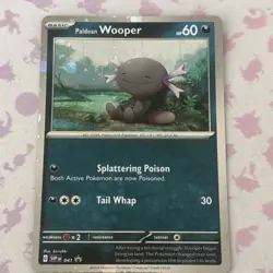 Paldean Wooper SVP041 Holo Rare Promo Pokemon Card Scarlet Violet - Image 1