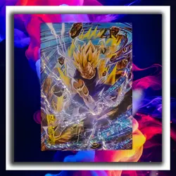 Majin Vegeta - ZR-3 - Dragon Ball Anniversary Textured Shatter Holo Foil Card - Image 1