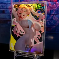 Nicole Demara Goddess Premium Waifu Card Custom Holo Flash Zenless New Sealed - Image 1